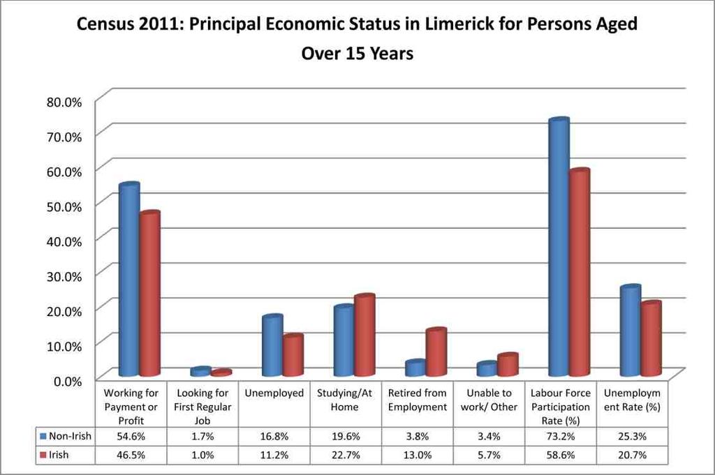 With the economic downturn PAUL Partnership, West Limerick Resources and Ballyhoura Development found a greater number of migrants attending Jobs Clubs and accessing employment services and supports.