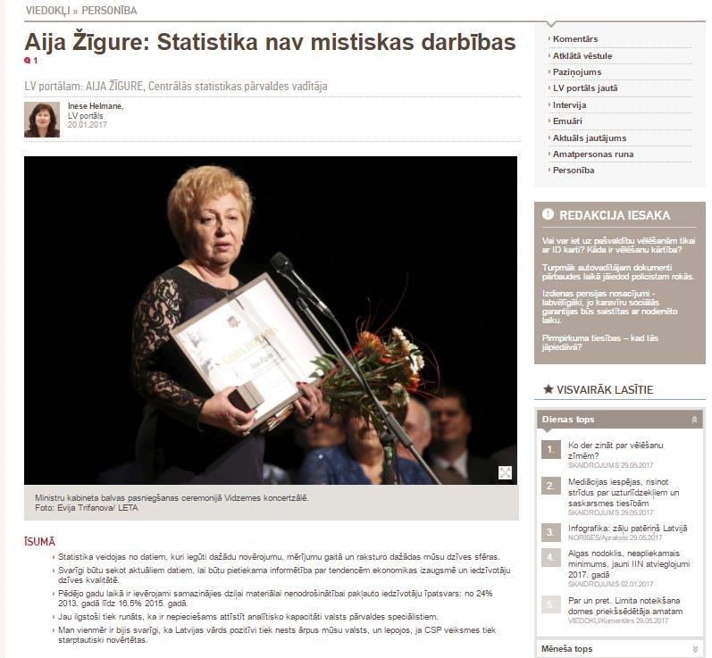 Media relations On January 20, the legislation portal of the Republic of Latvia