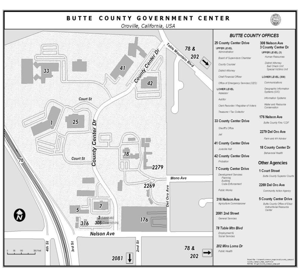 Butte County Elections Office Map 25 County Center