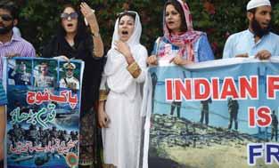 10 SUNDAY 2 OCTOBER 2016 Govt bans Indian films as Kashmir tensions rise The tit-for-tat retaliation came after Pakistani actors and technicians were banned from working on Bollywood sets by the