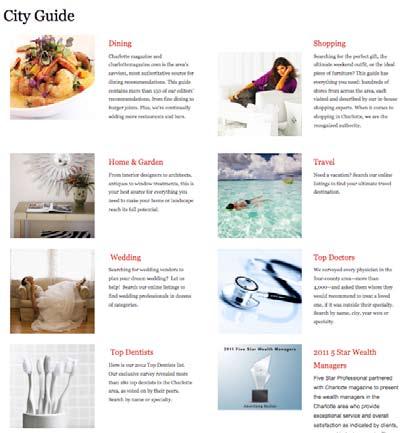 City Guides Our online City Guides give readers a quick, convenient way to find