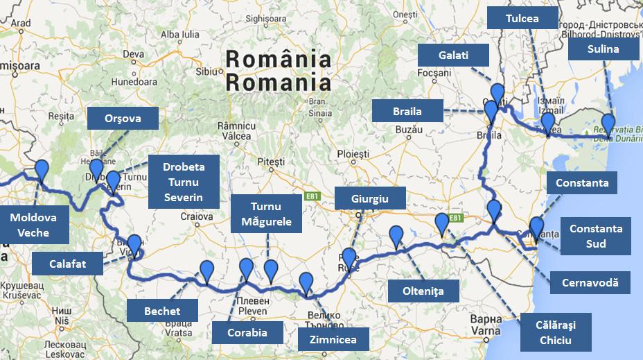 7 Romania Border control point Moldova Veche Location on the Danube/River-km: 1,049.10-1,047.