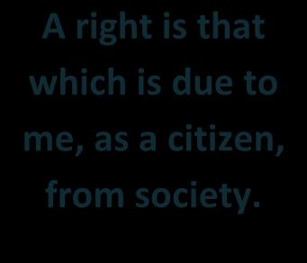 That is why every citizen has a number of rights and duties he also has to see to.