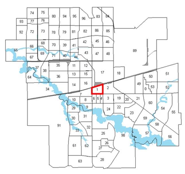 Map 12 Map of Regina Neighbourhood Service Areas Regina neighborhood service areas N Glen Elm 2 0 Downtown 1 Core 1 2 Core 2 3 Transitional 3 4 Transitional 2 5 Transitional 1 6 Cathedral 1 7