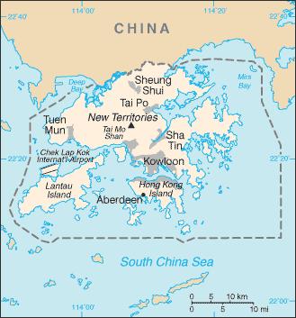 Hong Kong Area 1,098 sq km 2 Population 6,840K GDP $164.