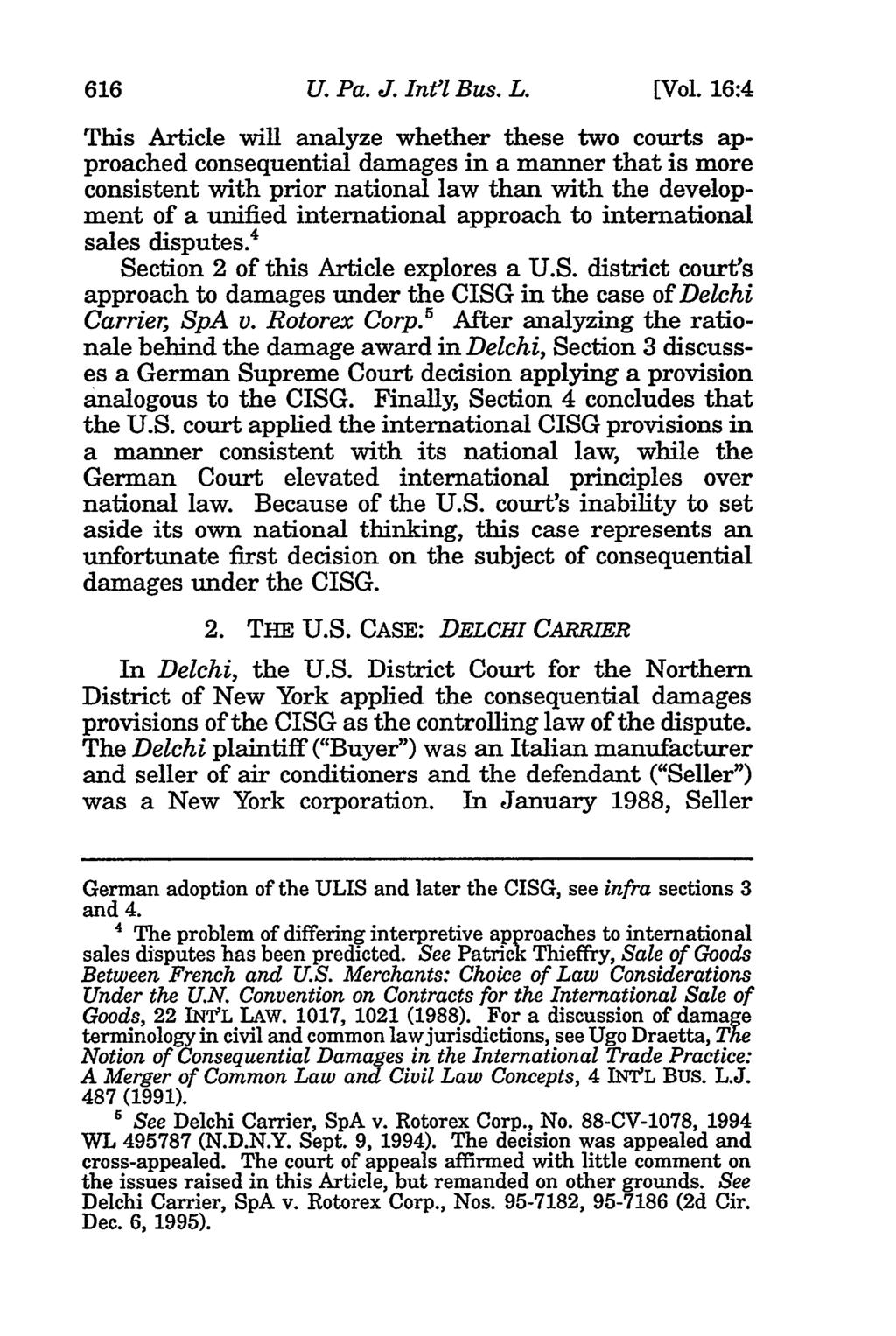 616 University of Pennsylvania Journal of International Law, Vol. 16, Iss. 4 [2014], Art. 1 U. Pa. J. Int'l Bus. L. [Vol.