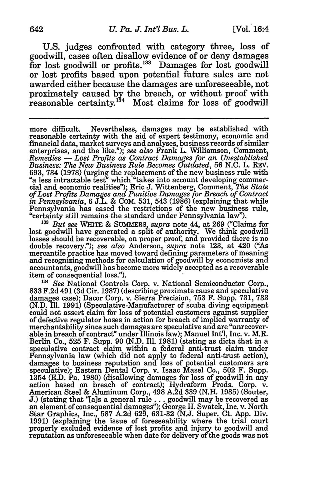 642 University of Pennsylvania Journal of International Law, Vol. 16, Iss. 4 [2014], Art. 1 U. Pa. J. Int'l Bus. L. [Vol. 16:4 U.S.