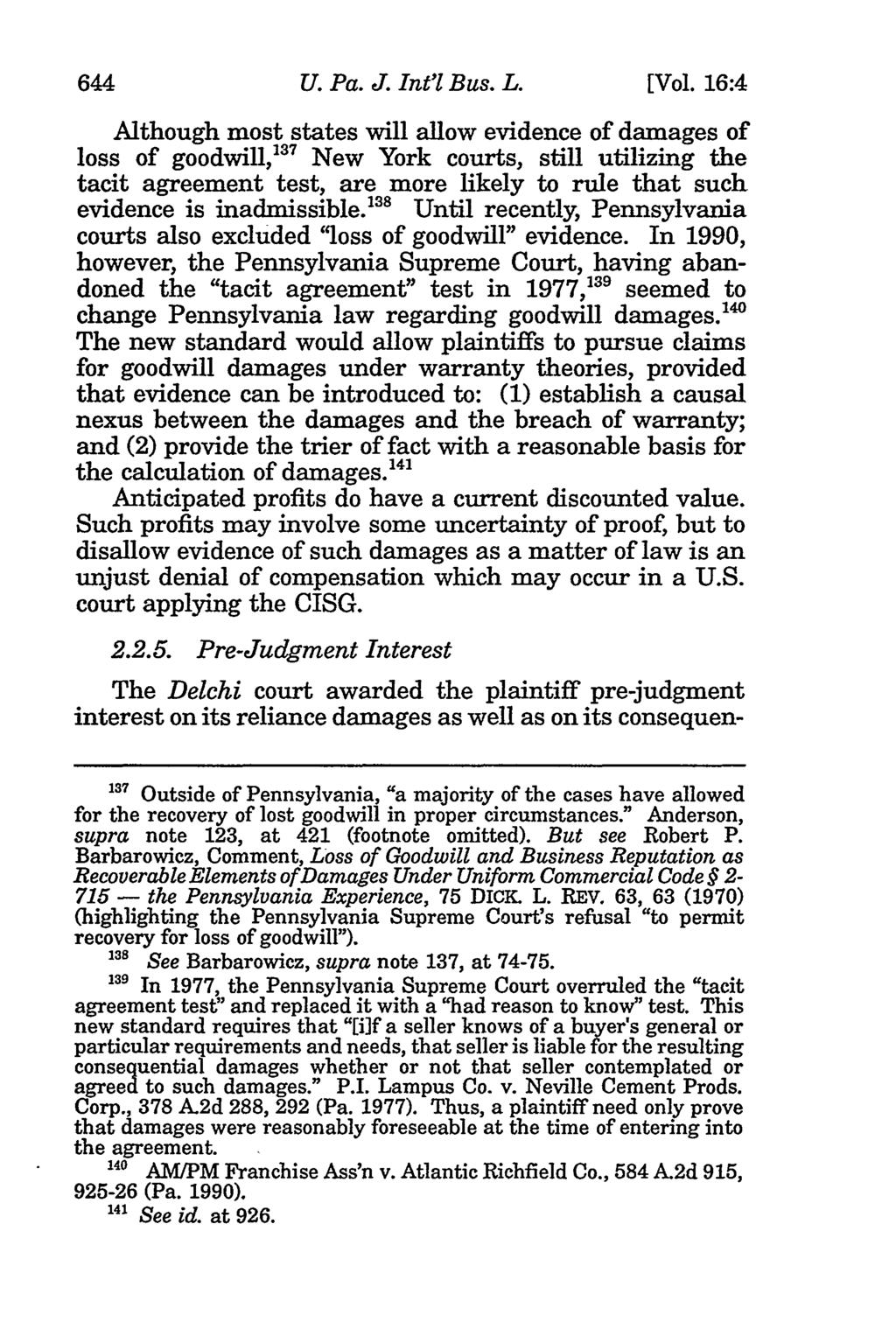 644 University of Pennsylvania Journal of International Law, Vol. 16, Iss. 4 [2014], Art. 1 U. Pa. J. Int'l Bus. L. [Vol.