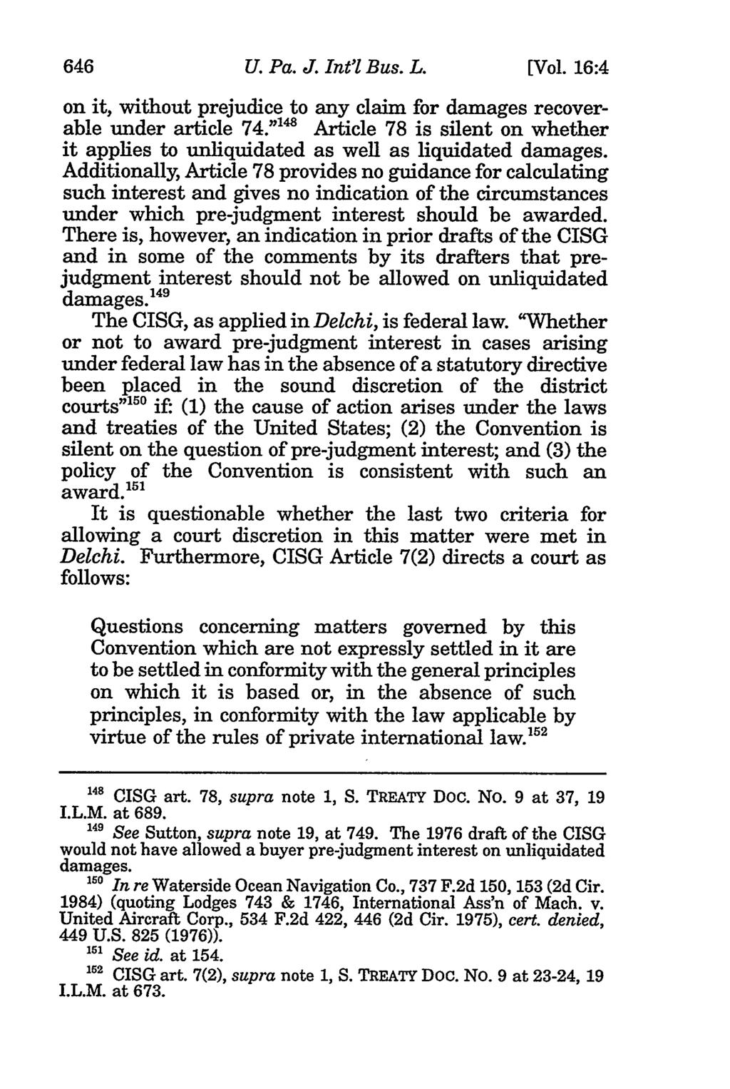 University of Pennsylvania Journal of International Law, Vol. 16, Iss. 4 [2014], Art. 1 646 U. Pa. J. Int'l Bus. L. [Vol.