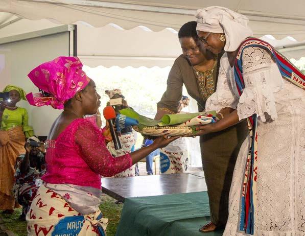 Zimbabwe Lovelyne the chair of the pan African rural women