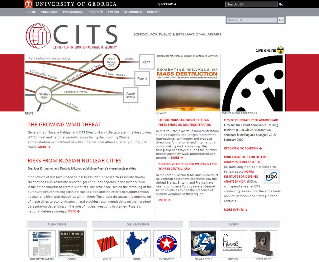 CITS/UGA Private and publicly funded University based center.