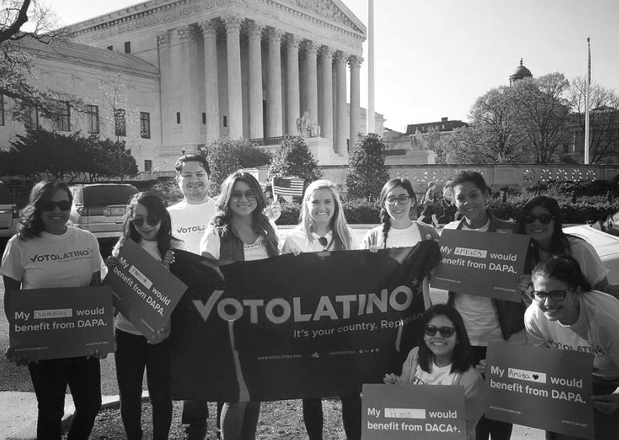 4 offline impact. From online to Every single immigrant we have, This year, Voto Latino rallied at the Supreme Court during historic cases.