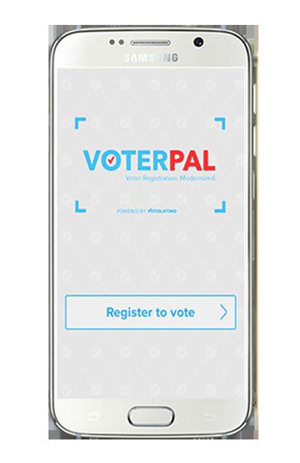 Using innovative ID-scanning technology, VoterPal makes the voter registration process and recognizes the importance of peer-to-peer communication in civic engagement.