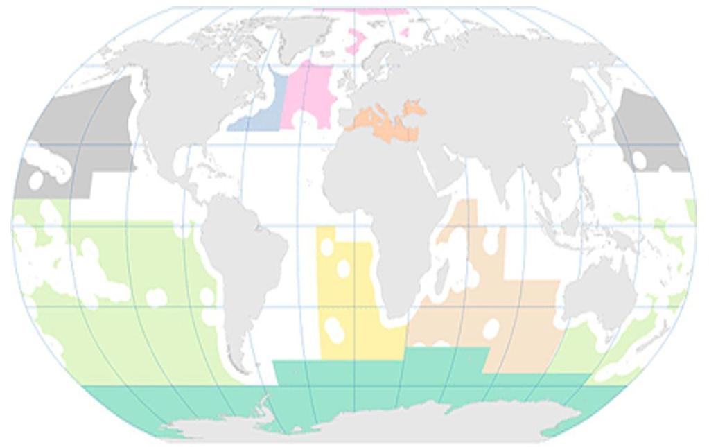 Policy Department A: Economic and Scientific Policy Figure 3: Map showing RFMO areas of competence CCAMLR NAFO NPFC SIOFA GFCM NEAFC SEAFO SPRFMO Source: FAO: http://www.fao.