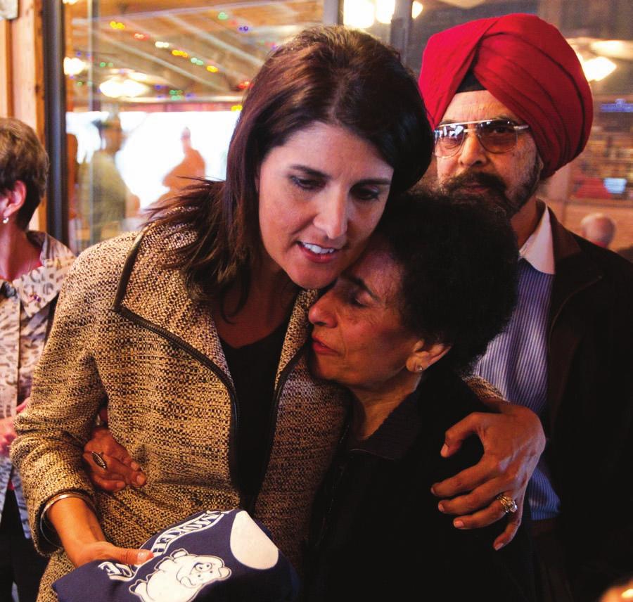 12 Nikki Haley, the daughter of immigrants from India, was