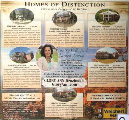 Recorder Community Newspapers Weekly Division C-4 Best Real Estate Display Ad, Spot or Multi Color