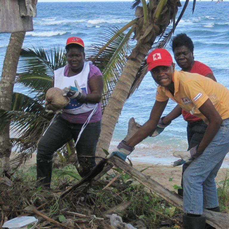 Long Term Planning Framework The Barbados Red Cross Society 2012-2015 A Caribbean Disaster Response Team (CDRT) in action led by an IFRC field officer in an environmental cleanup exercise in the