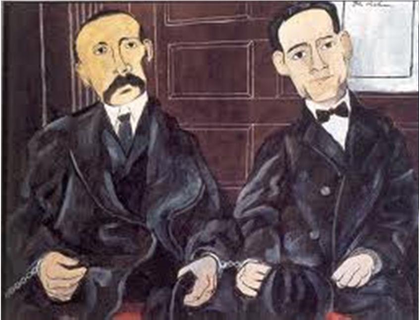 SACCO & VANZETTI 4/15/1920 Paymaster & guard killed during a robbery Nicola