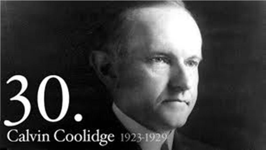 ELECTION OF 1924 R Silent Cal Coolidge D