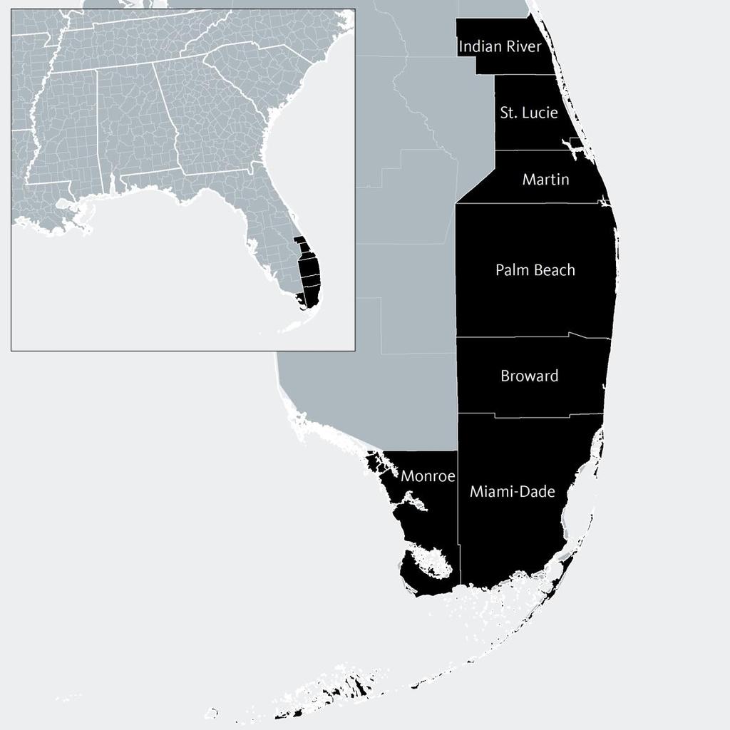 An Equity Profile of the Southeast Florida Region PolicyLink and PERE 10 Introduction Defining the region Throughout this profile and data analysis, the Southeast Florida region is defined as the