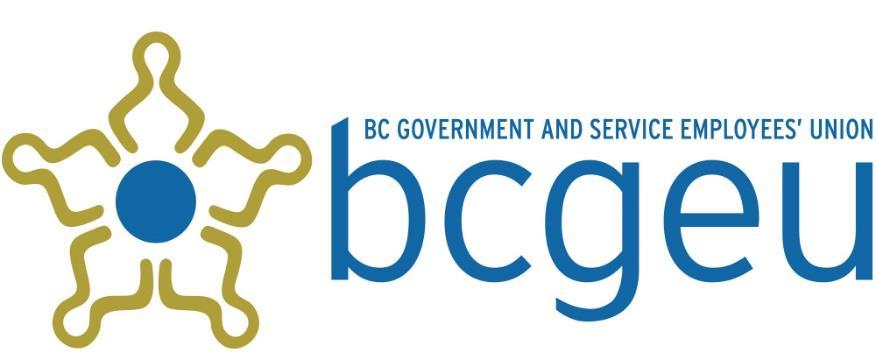 CONSTITUTION and BYLAWS (as amended at the BCGEU s 50 th Convention June 14 17, 2017) BCGEU