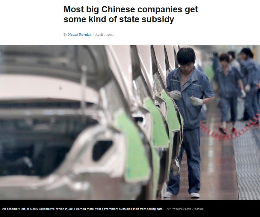 Corruption - Subsidies Subsidies given to companies (cronyism) Subsidies in the U.S. https://www.washingtonpost.com Subsidies in China http://qz.
