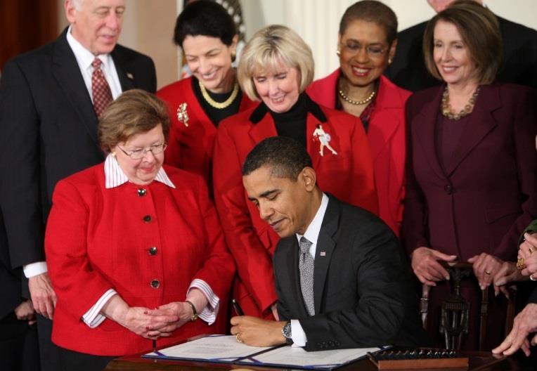 President Obama signs the Lilly Ledbetter Fair Pay Restoration Act, allowing an employee to recover back pay for up to two years preceding the filing of