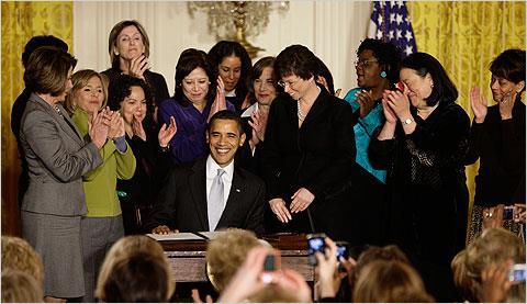 President Obama establishes the White House Council on Women and Girls by executive order.