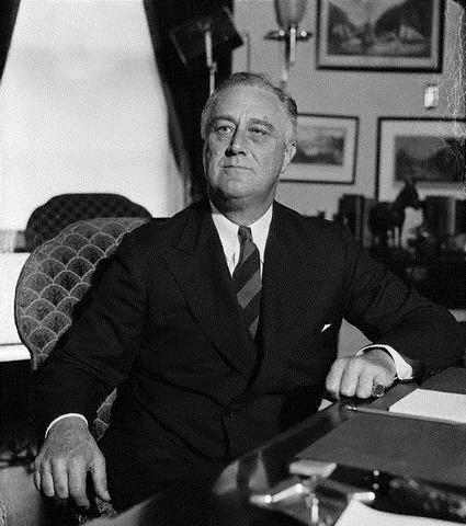 Franklin Delano Roosevelt 1882 1945 32 nd President (1933-45) President throughout most of the Great Depression and WWII Roosevelt had been paralyzed from the waist down from polio