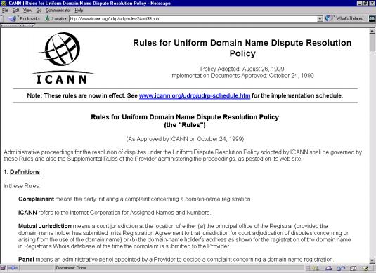 Rules for Uniform Domain
