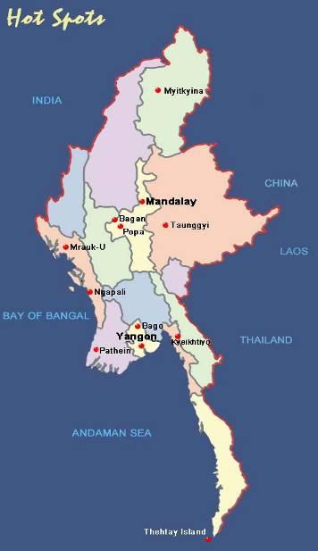 GENERAL PROFILE OF MYANMAR Located in southeast Asia the 2nd largest country in ASEAN (678,500) sq km.