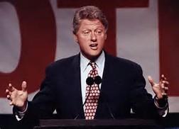 William Jefferson Bill Clinton Democrat 1993-2001 Won in odd election with a plurality of the votes over GHW Bush (and Ross Perot)