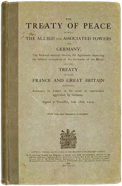 Treaty of Versailles (1919) Treaty written by Allied leaders that ended W.