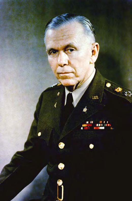 George Marshall (1880-1959) Served as the United States Army Chief of Staff during World War II and as the chief military