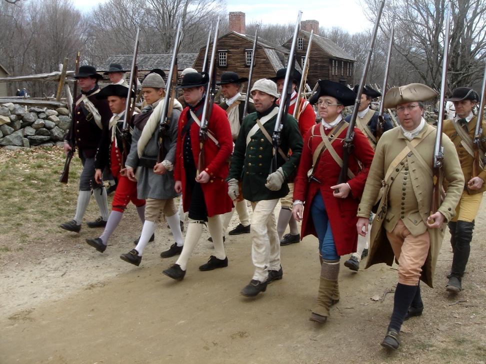 On to Lexington and Concord MA Militias