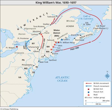 Struggle for North America King Williams War (1689-91)