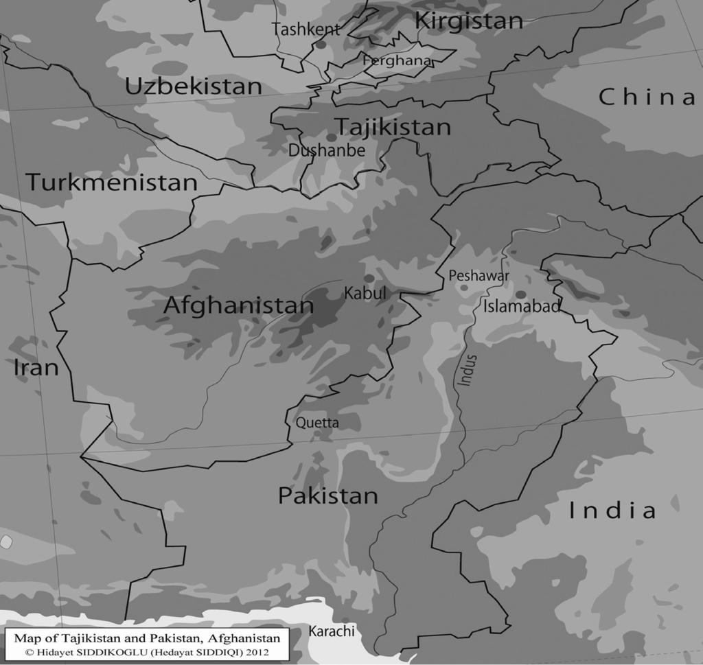 Siddikoglu: Global Economic Crisis in Afghanistan, Pakistan and Tajikistan 235 Map 10.