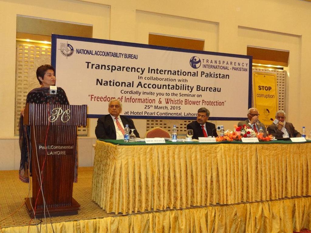 4.0 LOOKING BACK Activities and Impact To-Date When more than a decade ago, Transparency International Pakistan embarked on its mission to undertake the challenge of combating corruption and to make