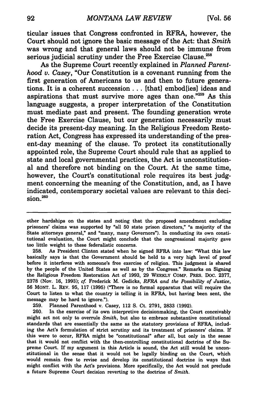 Montana Law Review, Vol. 56 [1995], Iss. 1, Art. 3 MONTANA LAW REVIEW [Vol.