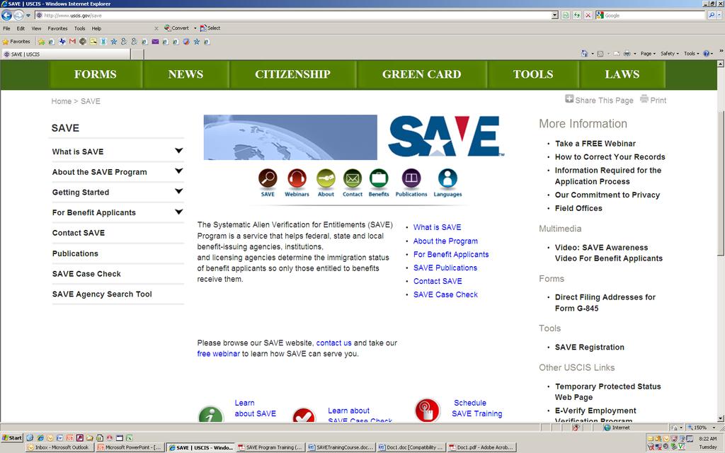 SAVE Web Page Video,