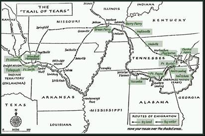 The Treatment of the Native American Indians under Jackson: Under Jackson, Congress moved all remaining Native American Indians to territories west of the Mississippi River Jackson refused to help