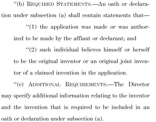 Was Proper Inventor s Oath Used? AIA SEC. 4 ( shall apply to any patent application that is filed on or after [Sept.