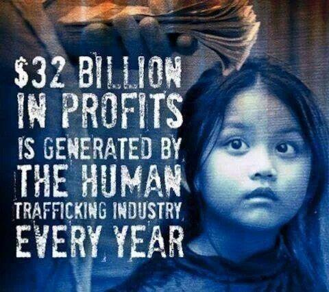 $32 Billion Annual Human trafficking is the
