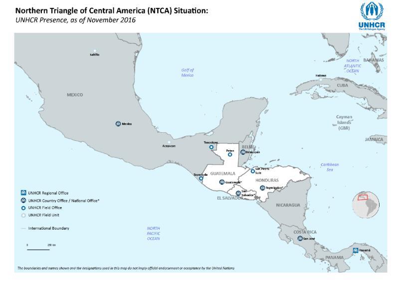 NORTHERN TRIANGLE OF CENTRAL AMERICA SITUATION December 2016 HIGHLIGHTS 137,600 Refugees and asylum-seekers from the Northern Triangle of Central America (NTCA) until June 30.