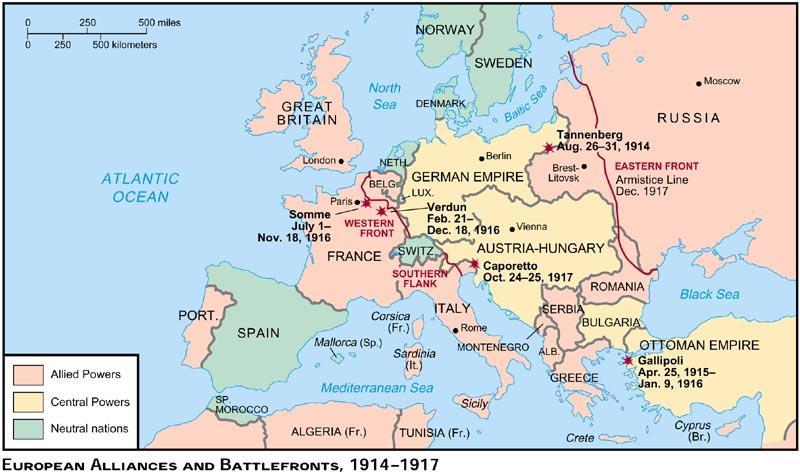 1914 1917, Europe Descends