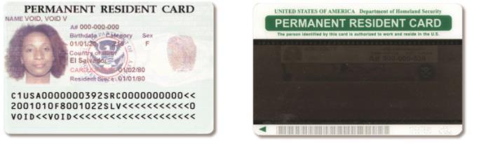 Current Permanent Resident Card (Form I-551) b.