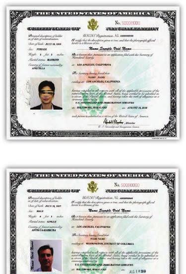 Many people obtain U.S. citizenship by going through the process of naturalization. U.S. Citizenship and Immigration Services (USCIS) started issuing a revised CERTIFICATE OF NATURALIZATION (Form N-550) in 2010.