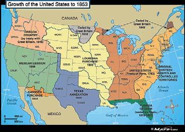 /4/017 The U.S. in the Mid-1800 s The U.S. Today 8 9 10 7 4 3 5 6 1 1.