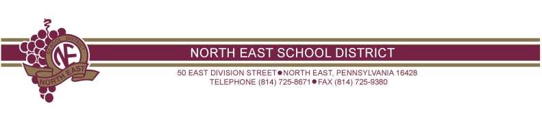 NORTH EAST SCHOOL DISTRICT APPLICATION PROCESS To best ensure that your application packet is complete please check the following before submitting: Check List Completed Application (Support Staff or