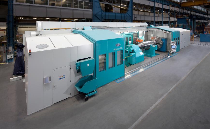 6 axis heavy duty machining center that combines milling, turning, grinding and measuring in one setup: GEORG Realization: Procurement of a combined Mill- Turn CNC machining center: technologically